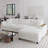 114.5'' Corduroy Couch With 2 Pillows Oversized Sofa L Shaped Sectional Couch With Reversible Chaise With Two Armrests Hidden Storage Space Sectional Couches For Living Room-449013320