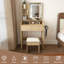 Dressing Table with Mirror and Seat and Storage Included