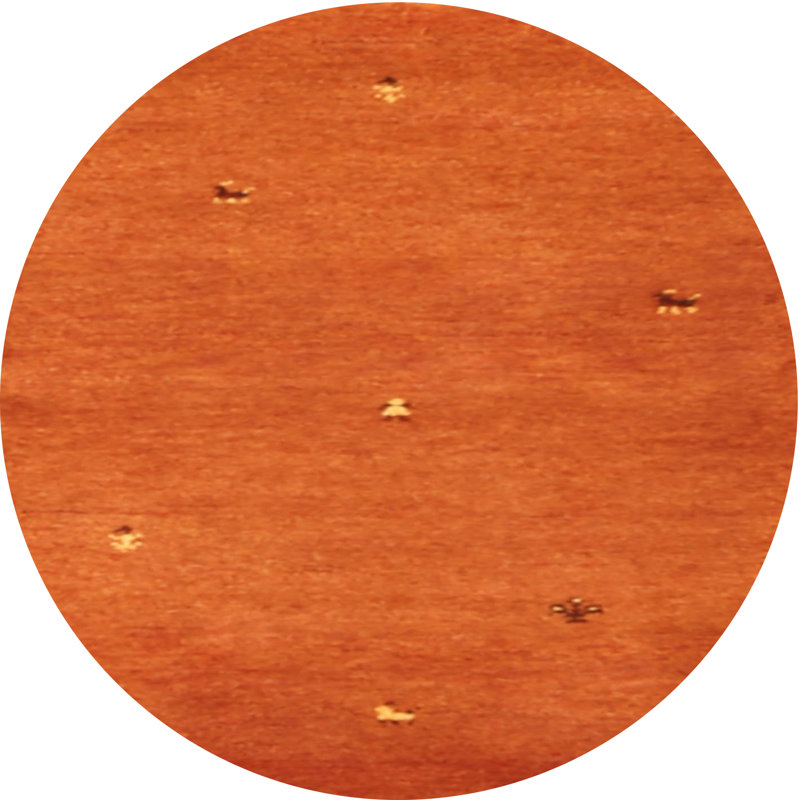 Tapis contemporain brun clair Welaka, Rond 3 pi