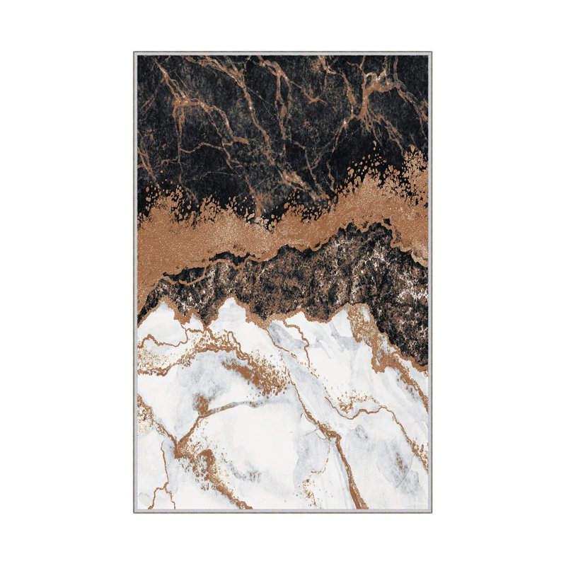 Stylish 3D Printed Carpet, 31.5 x 47.2 inches | 100% Polyester, Antibacterial, Non-Slip PVC Underside | Machine Washable, Pile Height: 0.3 inches | Durable & Easy to Clean for Living Room, Bedroom, and Office Decor