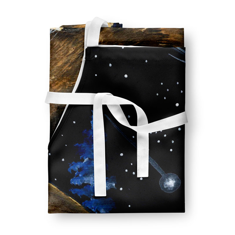 Tablier corgi starry night