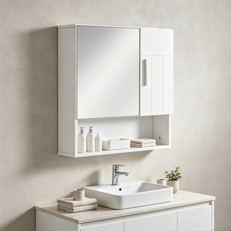 W H Medicine Cabinet Mirror