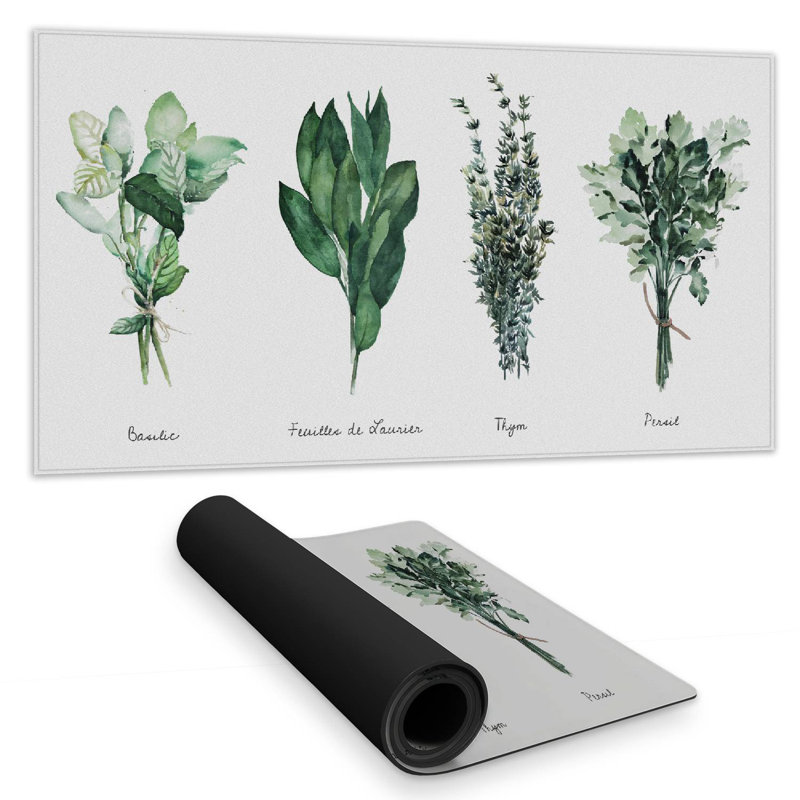 Fines herbes - 15.75"x31.50" Desk mat
