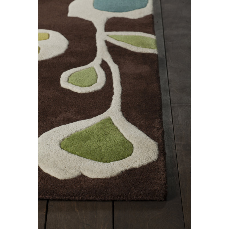 Inhabit Designer Brown Area Rug, 2' x 3'