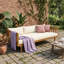 Canapé de patio 3 places avec 3 coussins résistants à l'eau-2025022720