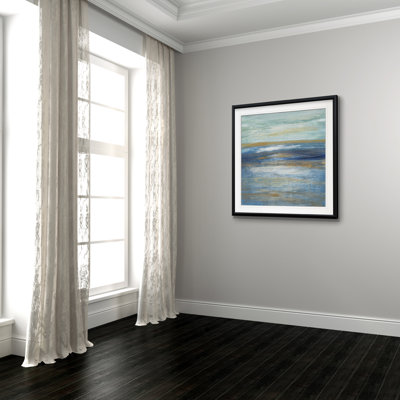 « tuscan shore i », reproduction de peinture à l’huile sur toile tendue
