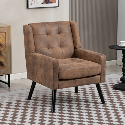 Fauteuil d'appoint 26,77 po Mid-Century Modern