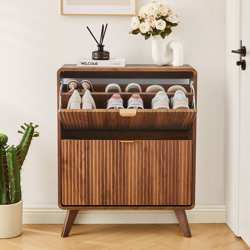 16 Pair Shoe Storage Cabinet