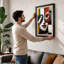 Fractured Portrait Modern - Framed Print-2144298051-2144298052