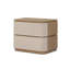 Mariella Nightstand-Beige Painted Linen