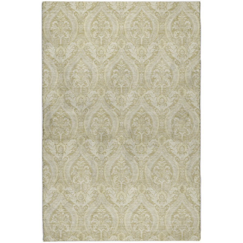 Premium Machine Washable Dream Shag ADS572 Panel Rug, Beige, 5' x 7'6"