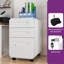 40cm Wide 3-Drawer Office storage unit，Lockable Mobile Filing Cabinet-1166954087