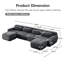 Plush U-shaped Sofa With Ergonomic Design For Modern Living Rooms