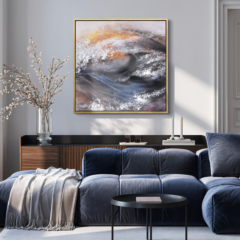 Tornade texturée, art mural sur toile par Martin Edwards
