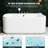 Acrylic 2 - Person Bathtub With 16 Jet Hydromassage, Led Lighting, And Heater For A Stress Bath Adjustable Water Jets, Lights, Full Body Soothing