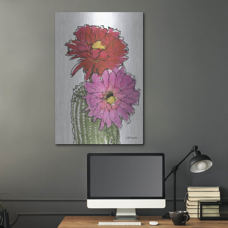"Fleur de cactus 1" par Stellar Design Studio, H 36 po x l 24 po