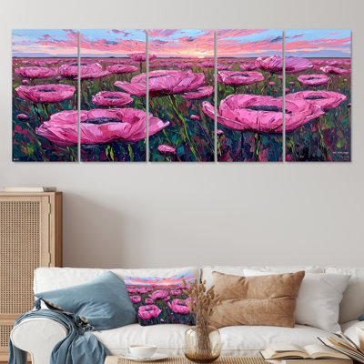 Northbridge - Tulips Wall Art Decor Set 5 Piece