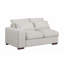 Canapé modulaire en lin avec 2 repose-pieds