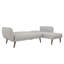 Halmstad 3 Seater Linen Blend Sleeper-794285783