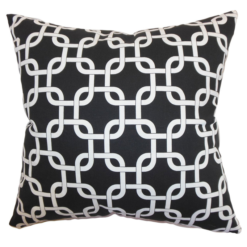 Coussin 100 % coton, Mauve, 20 po x 20 po, Polyester / bourre de polyester