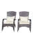 Patio Chair With Soft Cushions. Modern Design For Outdoor. 34 Seat Depth. Water Materials. Beige Back Cushion. Includes Assembly Tools Comfortable Contemporary Style 34.5 Height. Pe And Steel