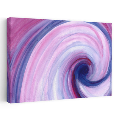 Vibrant Abstract Swirl Abstract Colorful Contemporary Violet Wall Art Print