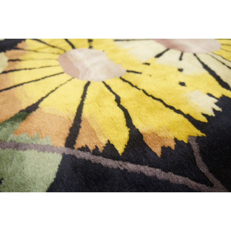Tapis noué géométrique antique Art Deco