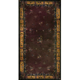Hand Knotted Wool Area Rug in Purple