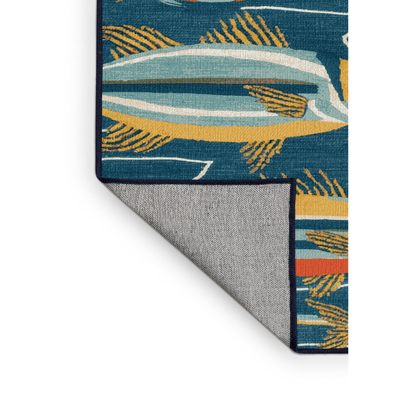  Tapis de plage contemporain lavable, Carré 4 pi