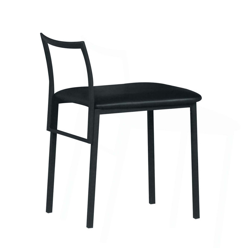 Chaise à finition noire