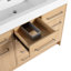 Meuble-lavabo autoportant 48 po avec lavabo en résine, 2 portes à fermeture douce et 6 tiroirs à fermeture douce