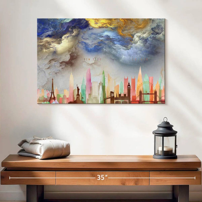 Sireci Dream Cities, 16" H x 24" W