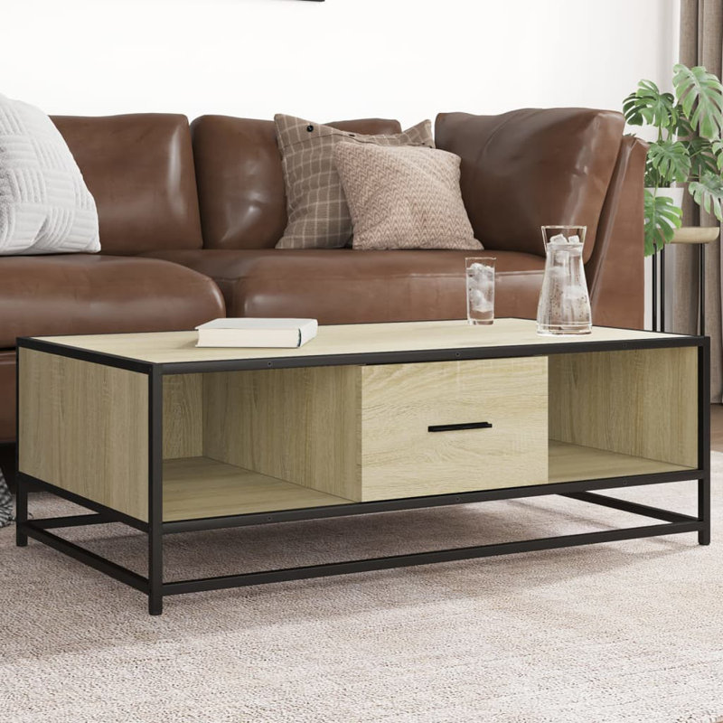 Sabier Coffee Table with Storage, Sonoma Oak