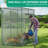 Crop Cage for Garden Plant, Raised Garden Bed Cover with Frame and Zippered Door for Outdoor Plants-109050792-124550186