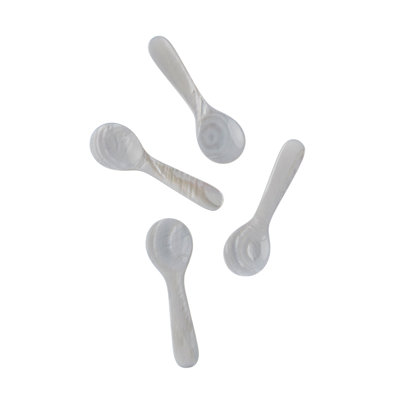 Ensemble de 4 petites cuillères coquillages