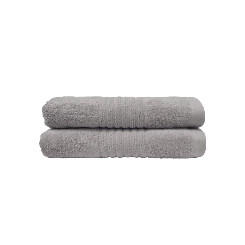 Ultrasoft Sustainable Bamboo Face Cloths Two Piece, Silver