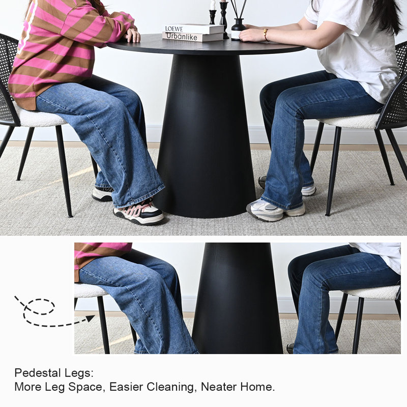 Agne 35" Round Pedestal Dining Table