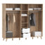 Teliyah 5 Door Manufactured Wood Wardrobe