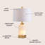Lampe de table 23 po Prospe Alabaster