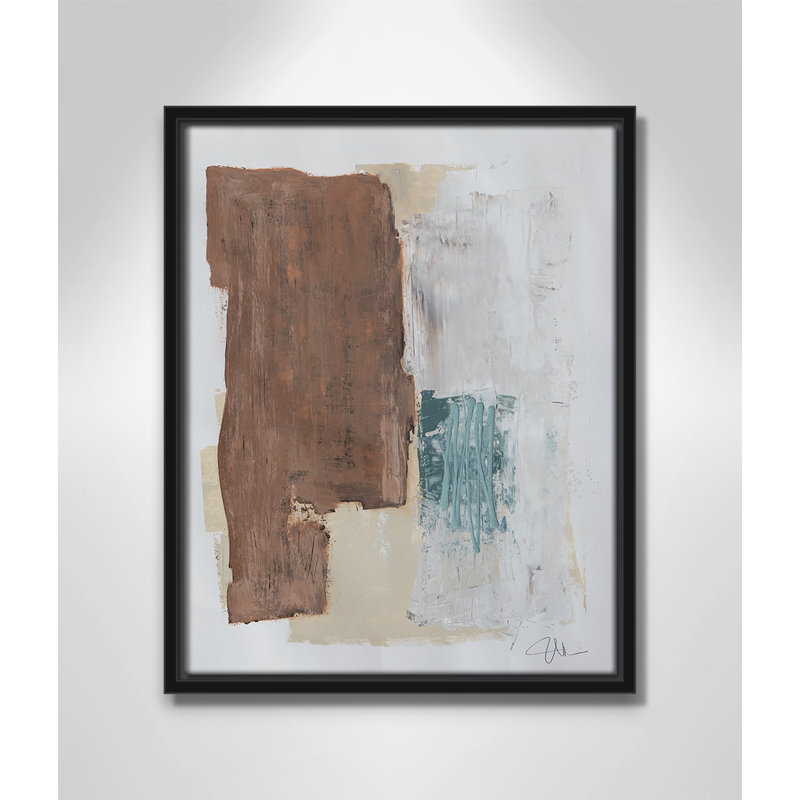 Together We Work " Together We Work I " by Filippo Ioco, 15.5'' H x 12.5'' W x 2'' D, Black Framed