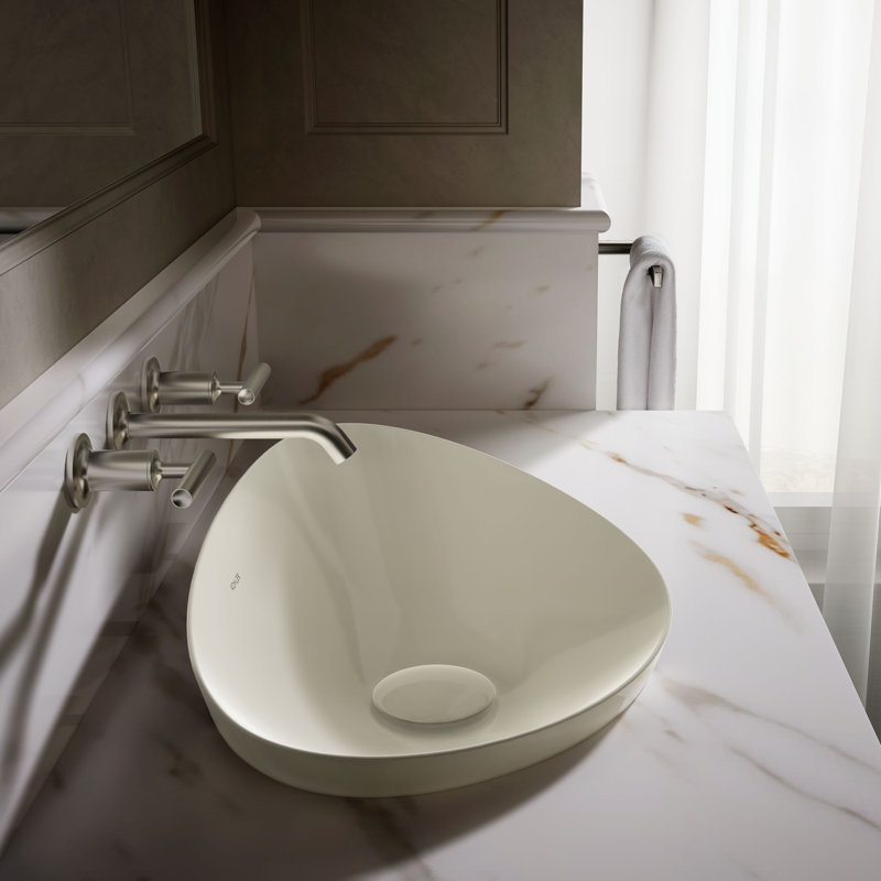 Veil® Small Vessel No Overflow, Biscuit