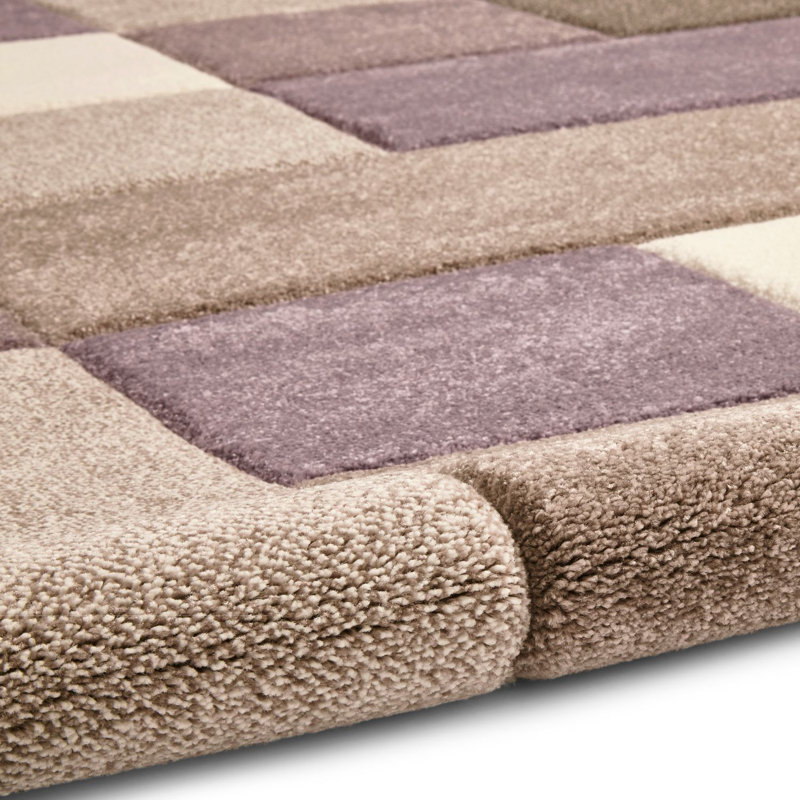 Bahnu area rug Machine Woven Runner Beige/Purple