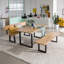 AHAR Dining Table with Solid Wood Top-439829547