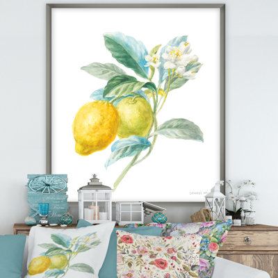 Art mural sur toile, "Citron de cuisine", impression de citron rétro - Floursack Lemon II