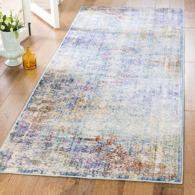 Tapis vert/beige/mauve Mellie