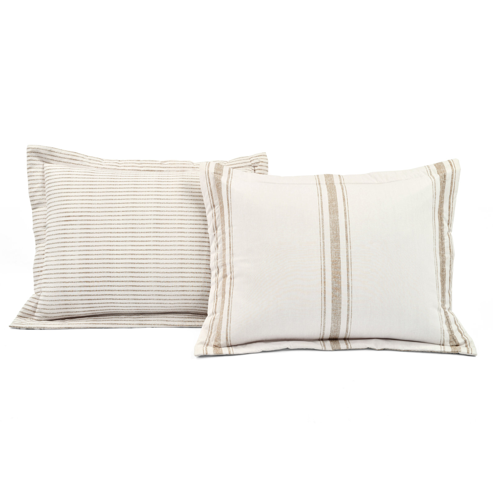 Cotton Duvet Cover Set, King Duvet Cover + Standard 2 Shams, Neutral