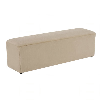 Modern Simple Footstool Long Plush Ottoman