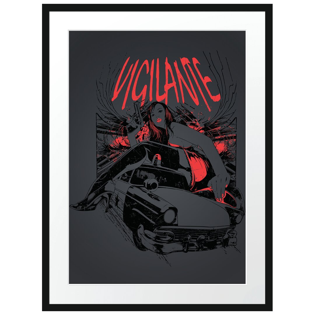 Gerahmtes Poster Vigilante Black