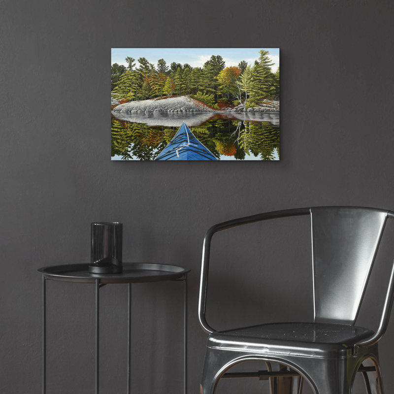  Art mural en verre acrylique 24 "x 16", "Runings Bay Reflection" par Kenneth M Kirsch, H 16 po x l 24 po