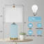 Lampe de table en céramique et en métal 22 "H avec ports USB-1178904497
